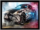 Auto, Czarno, Nismo, 370Z, Białe, Nissan